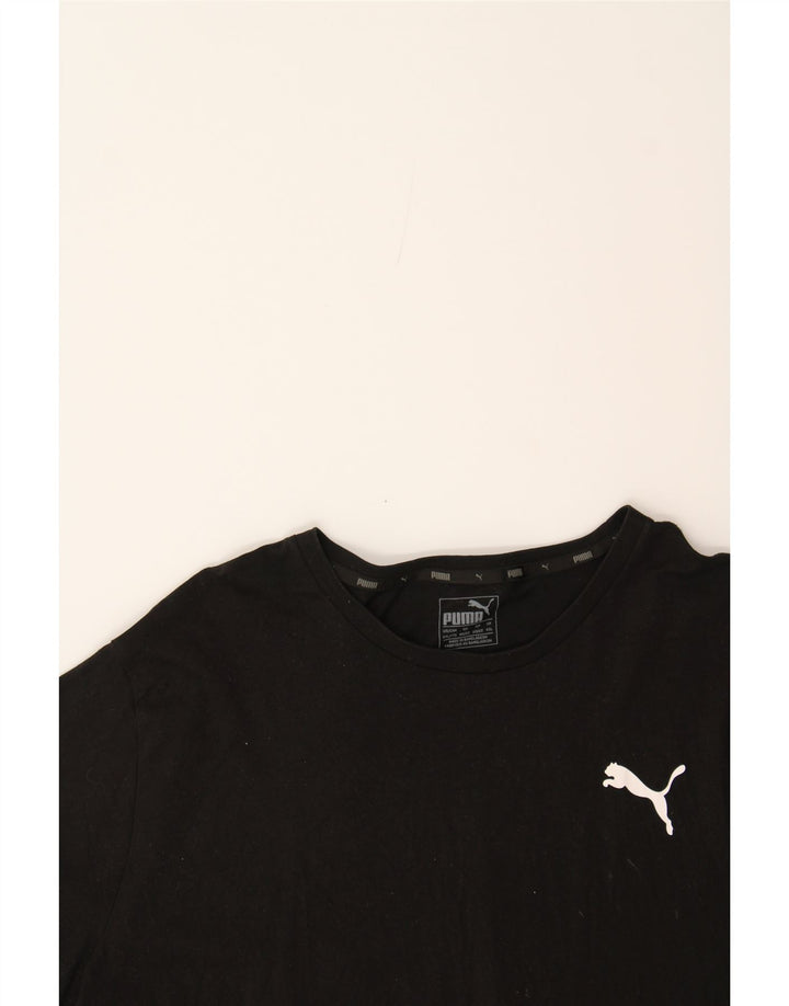 PUMA Mens T-Shirt Top 2XL Black Cotton Vintage Puma and Second-Hand Puma from Messina Hembry 