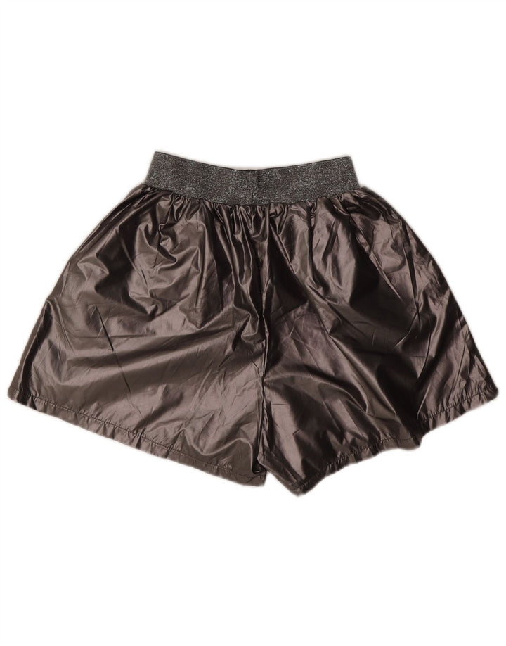 Shorts esportivos femininos vintage UK 16 poliéster cinza grande