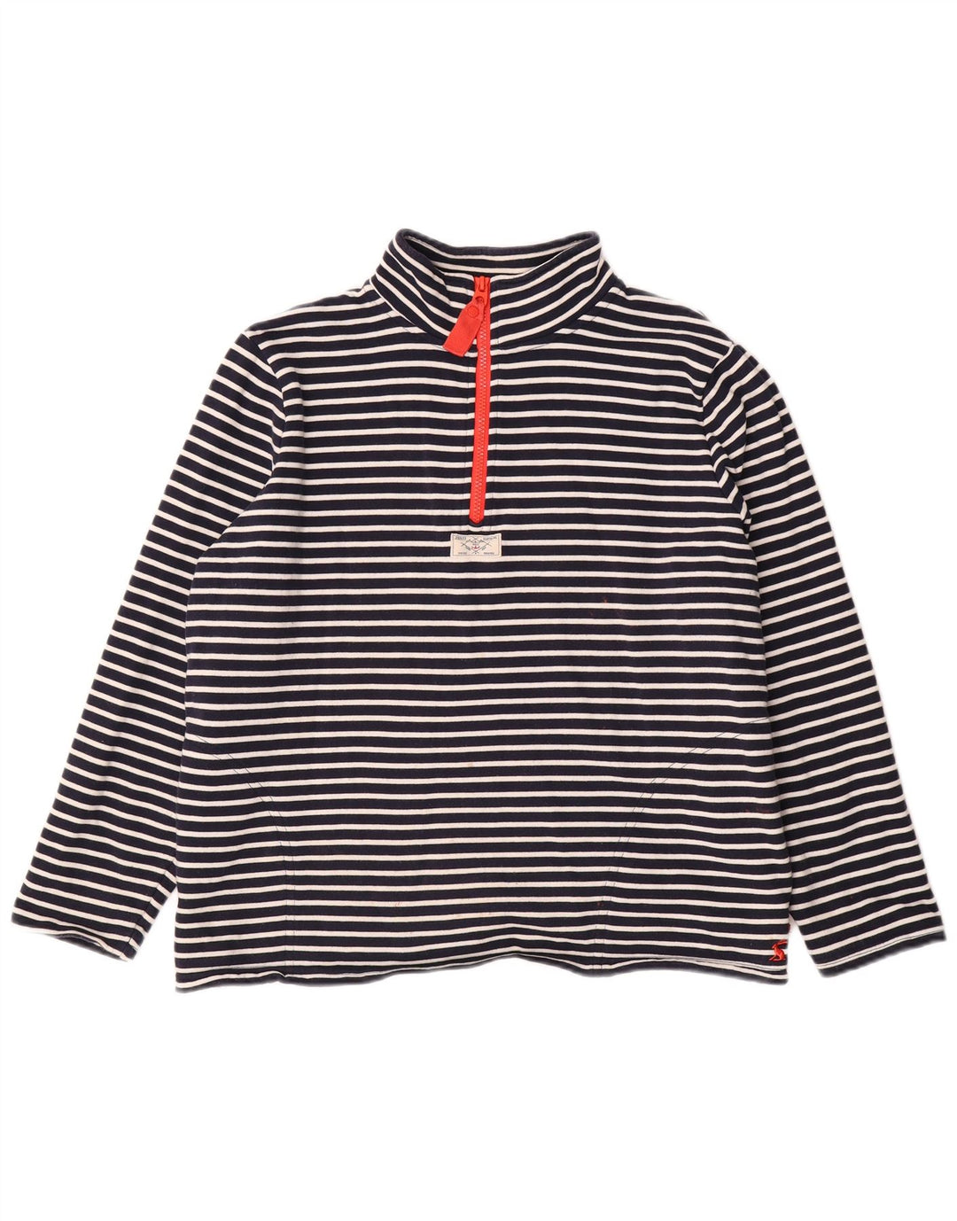 JOULES Suéter feminino oversized Reino Unido 16 grande listrado azul marinho