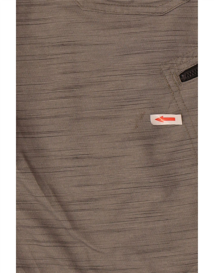 Shorts cargo Lee Boys 11-12 anos W27 poliéster manchado cinza