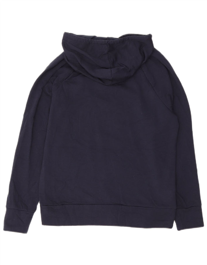 Jumper com capuz feminino EDDIE BAUER Reino Unido 10 pequeno azul marinho poliéster