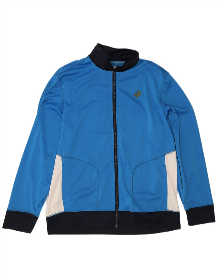 Lotto Mens Treino Top Jacket 3XL Azul Colourblock Poliéster