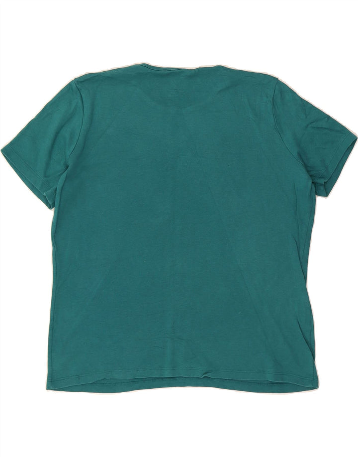 L.L.BEAN Womens T-Shirt Top UK 14 Medium Green Cotton Vintage L.L.Bean and Second-Hand L.L.Bean from Messina Hembry 