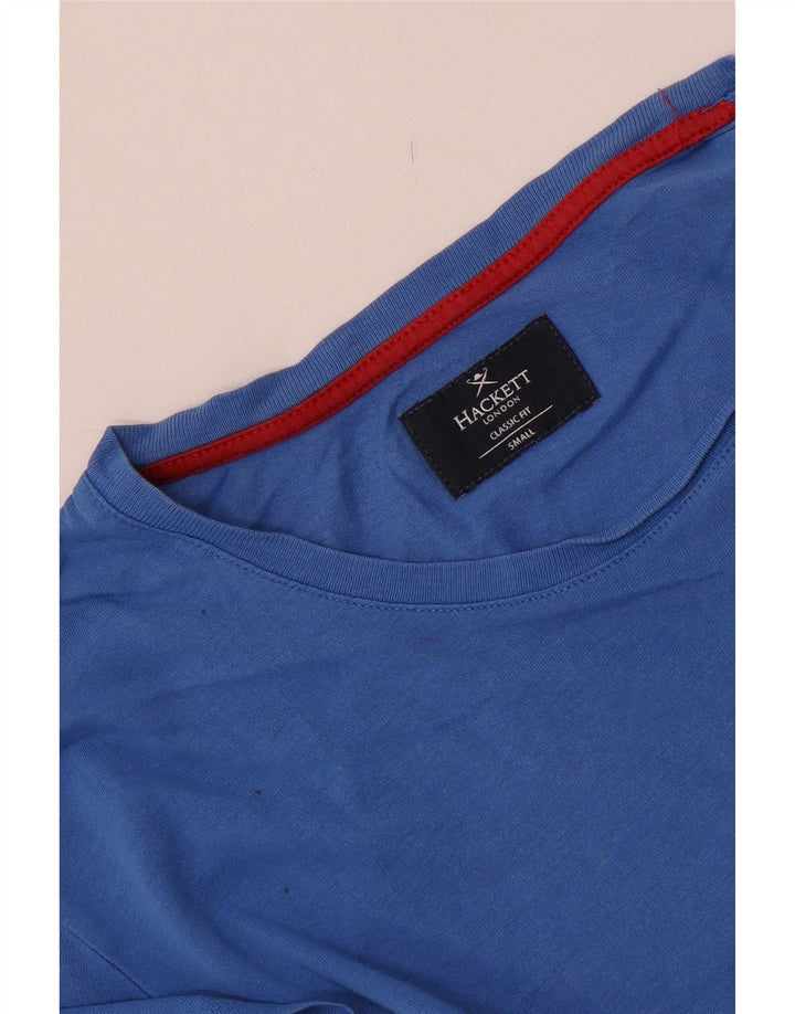 Camiseta Hackett Masculina Classic Fit Top Pequeno Azul