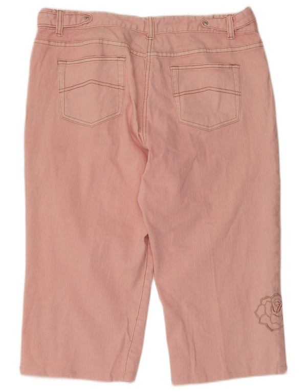 Bermuda feminina regular M&Co W36 XL rosa floral