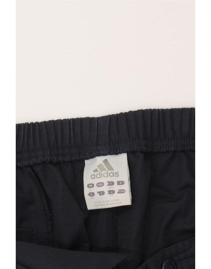 ADIDAS Mens Straight Capri Trousers W36 L20 Navy Blue Cotton Vintage Adidas and Second-Hand Adidas from Messina Hembry 