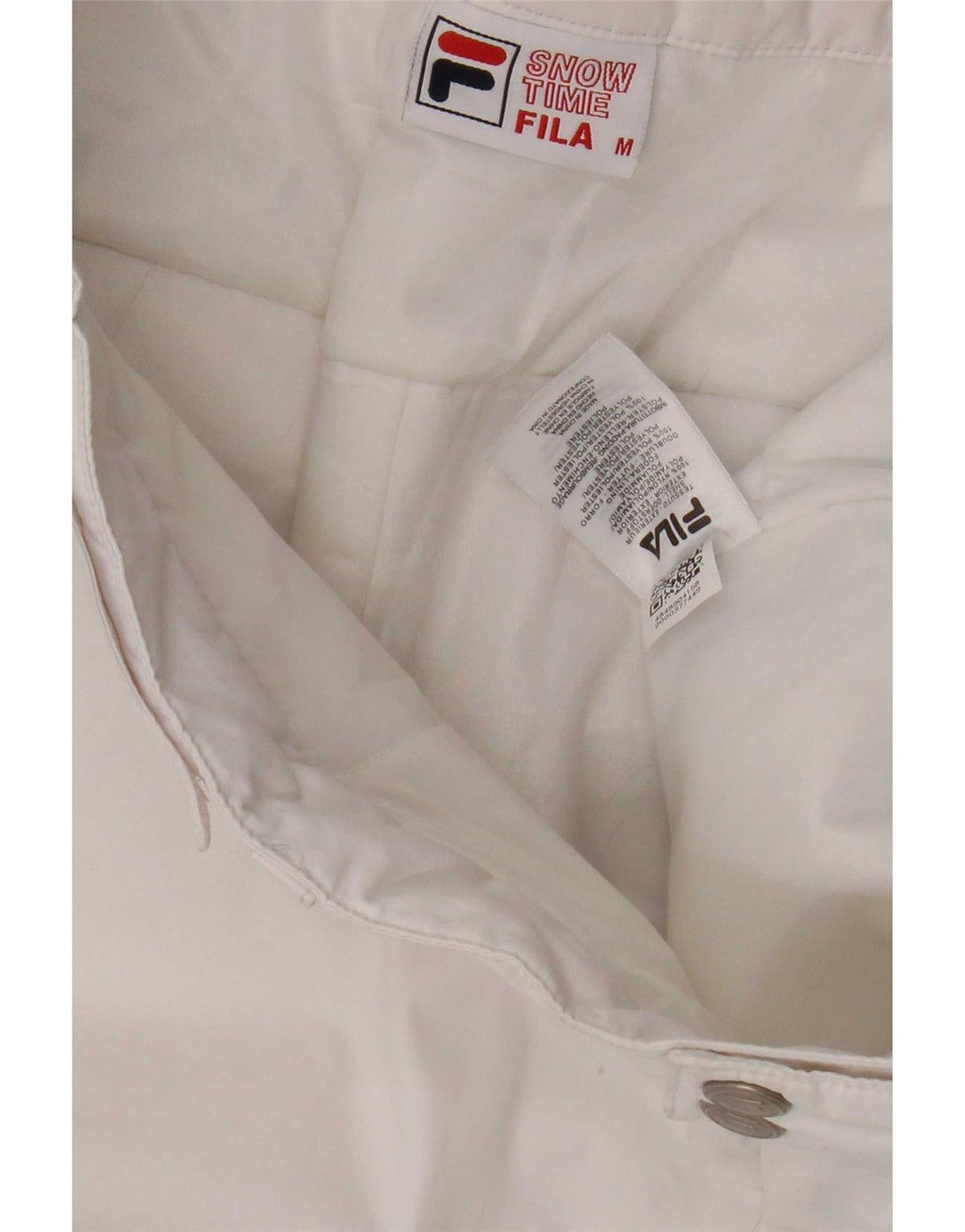 Fila Mens Calças De Esqui Médio Branco Colourblock Nylon