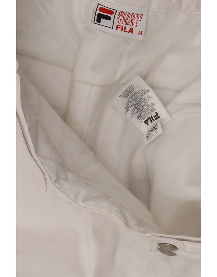 Fila Mens Calças De Esqui Médio Branco Colourblock Nylon