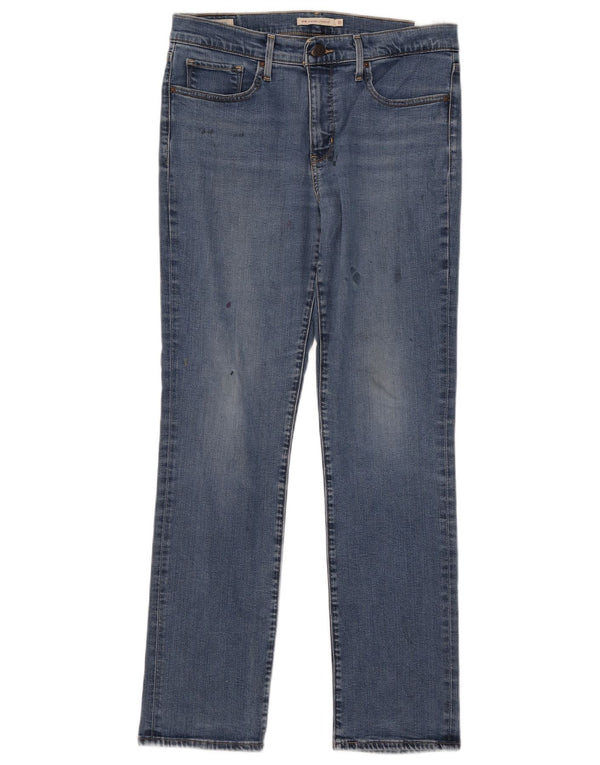 Calça jeans feminina Levi's 314 Shaping Straight W31 L31 azul algodão