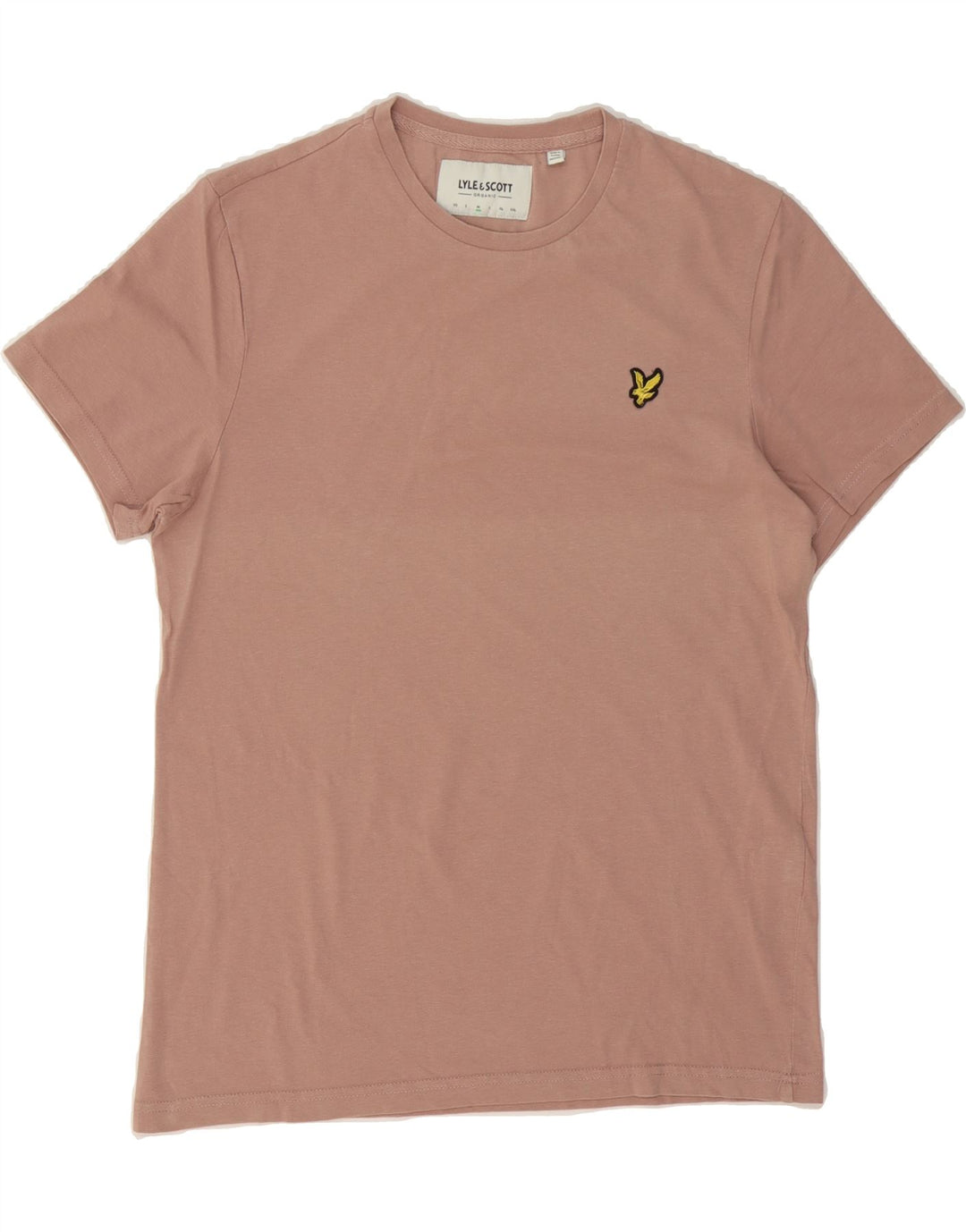 LYLE & SCOTT Mens T-Shirt Top Medium Pink Cotton Vintage Lyle & Scott and Second-Hand Lyle & Scott from Messina Hembry 