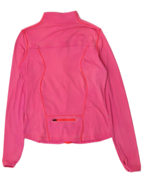 Ellesse Jaqueta feminina de treino UK 12 médio rosa nylon