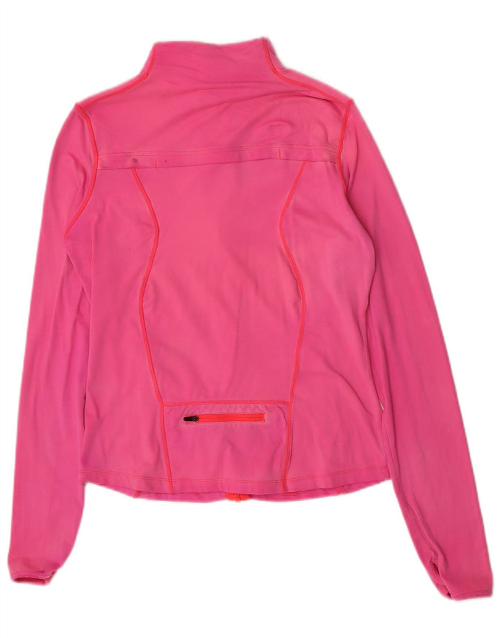 Ellesse Jaqueta feminina de treino UK 12 médio rosa nylon