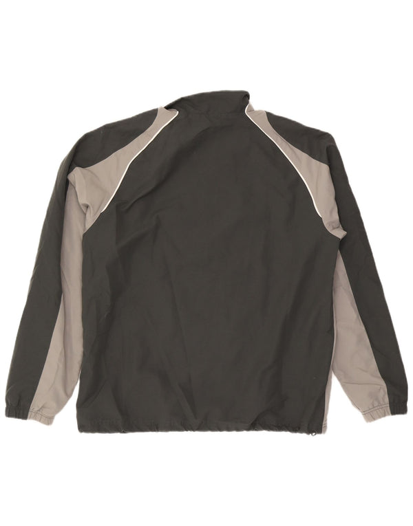 Reebok Mens Tracksuit Top Jacket Grande Preto Colorblock Poliéster