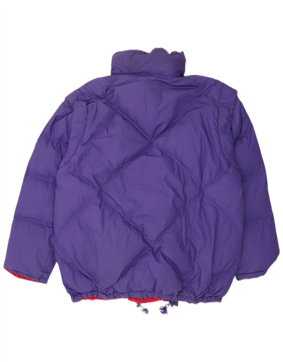 Jaqueta acolchoada reversível masculina DIADORA UK 42 XL poliéster vermelho