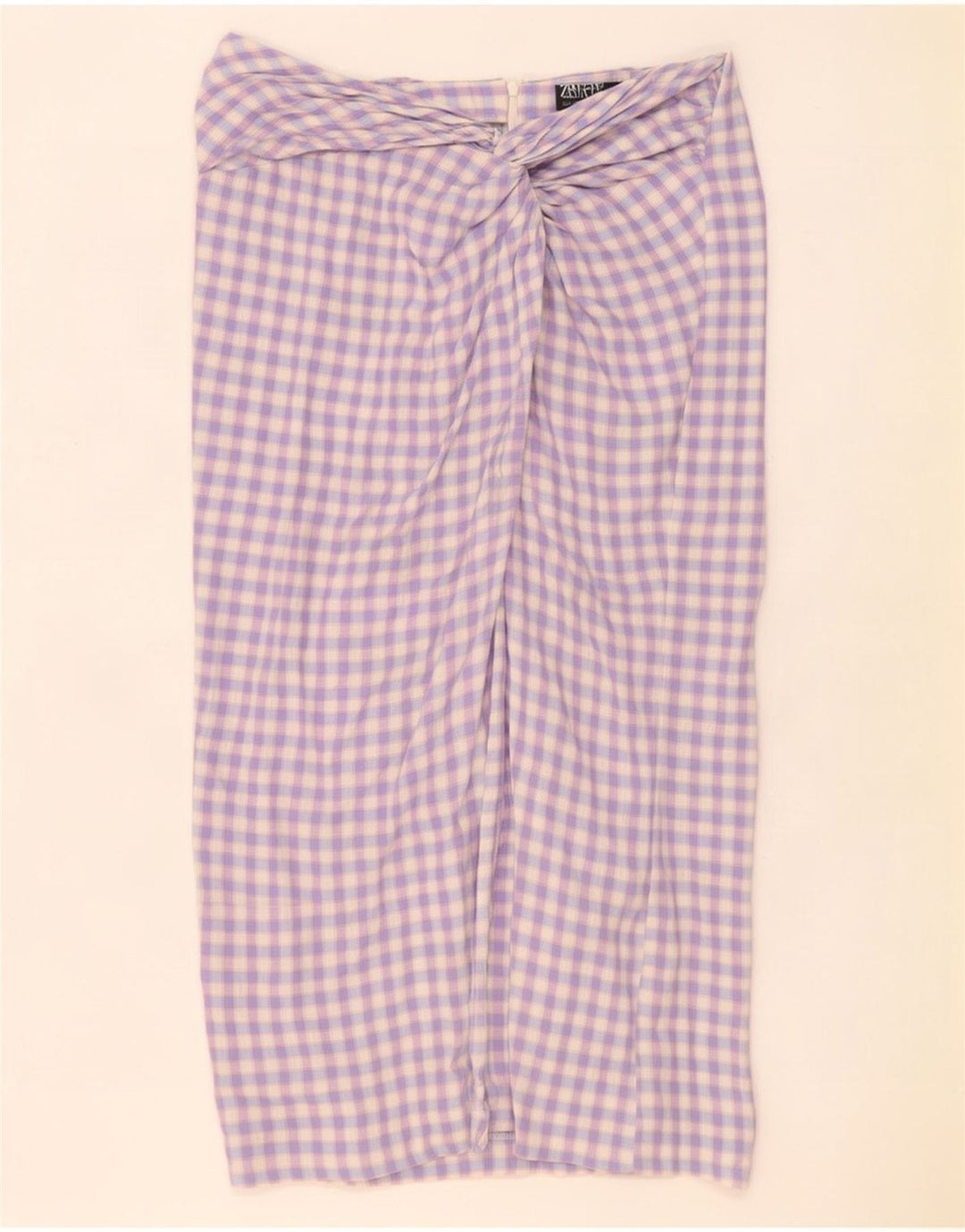 Saia maxi feminina Zara grande W32 roxo guingão