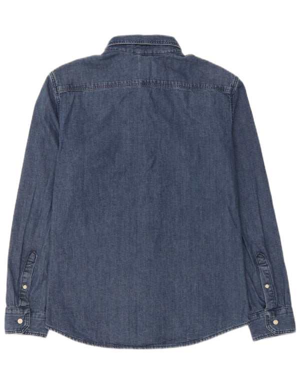 Camisa jeans masculina Levi's Slim Fit azul médio algodão