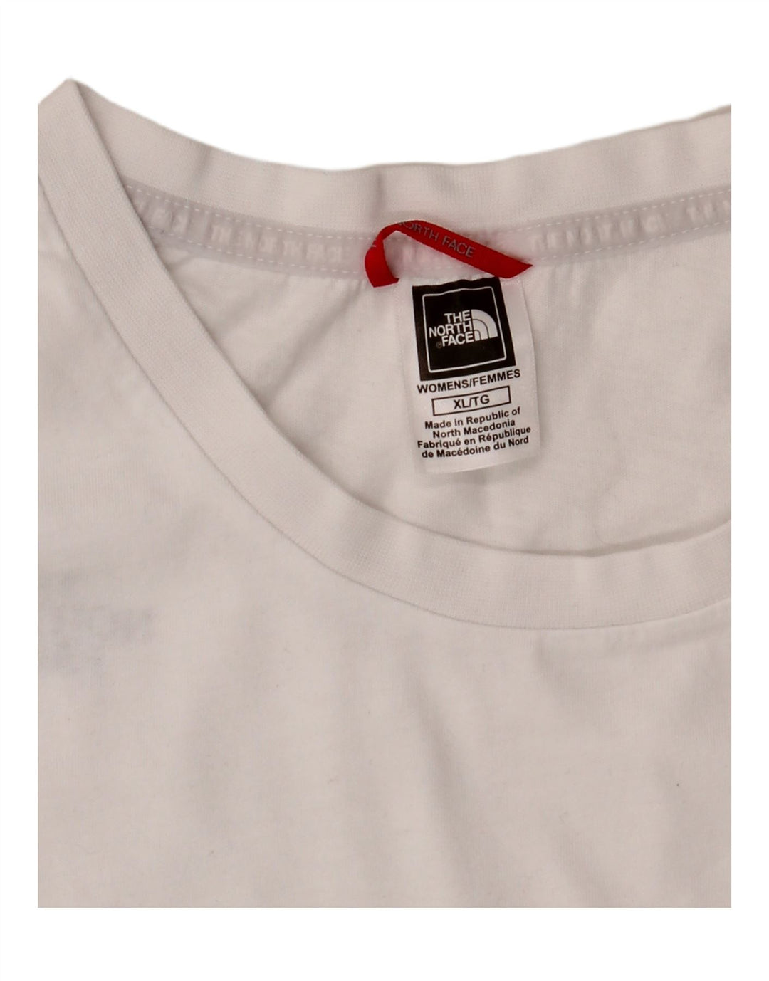 THE NORTH FACE Top gráfico feminino manga comprida UK 18 XL branco