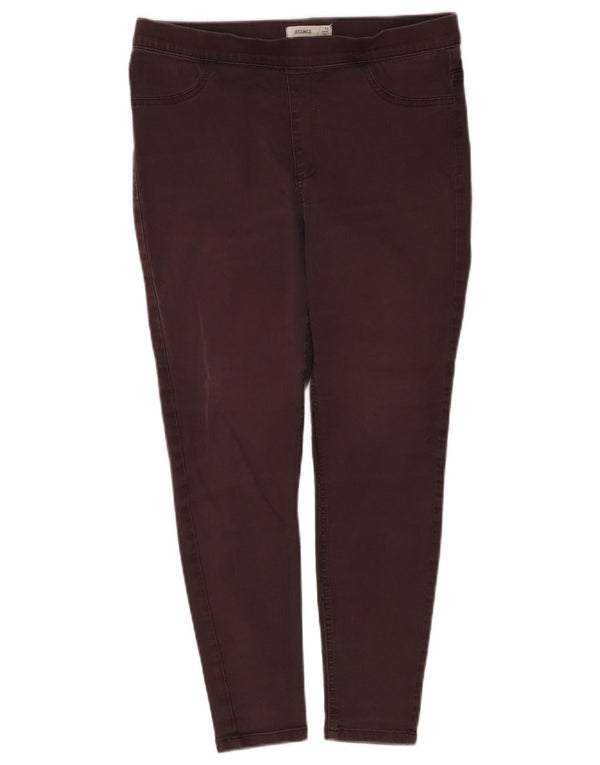 Marks & Spencer Calça Jeans Feminina Crop Jegging Reino Unido 14 Grande W34 L25 Algodão Marrom