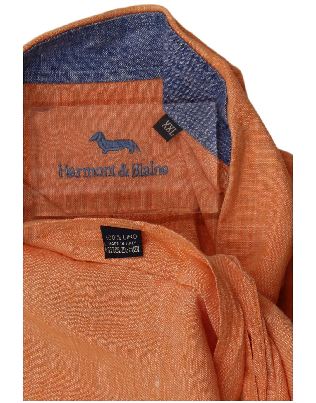 Camisa masculina Harmont & Blaine 2XL linho laranja
