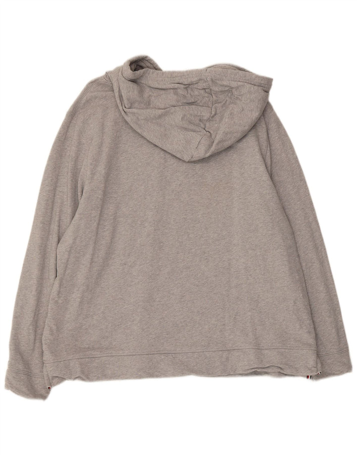 Tommy Hilfiger moletom com capuz gráfico masculino 2XL algodão cinza