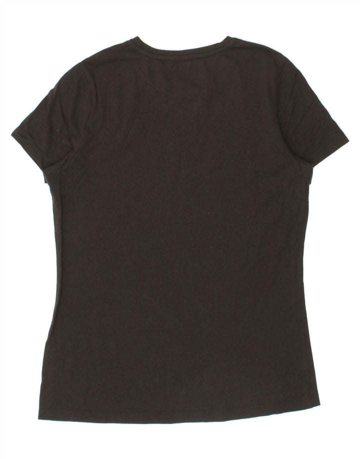 PUMA Womens T-Shirt Top UK 14 Medium Black Cotton Vintage Puma and Second-Hand Puma from Messina Hembry 