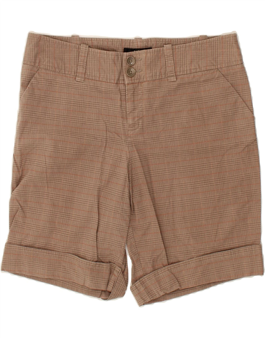 MOSSIMO Womens Chino Shorts US 10 Large W32  Brown Check Cotton Vintage Mossimo and Second-Hand Mossimo from Messina Hembry 