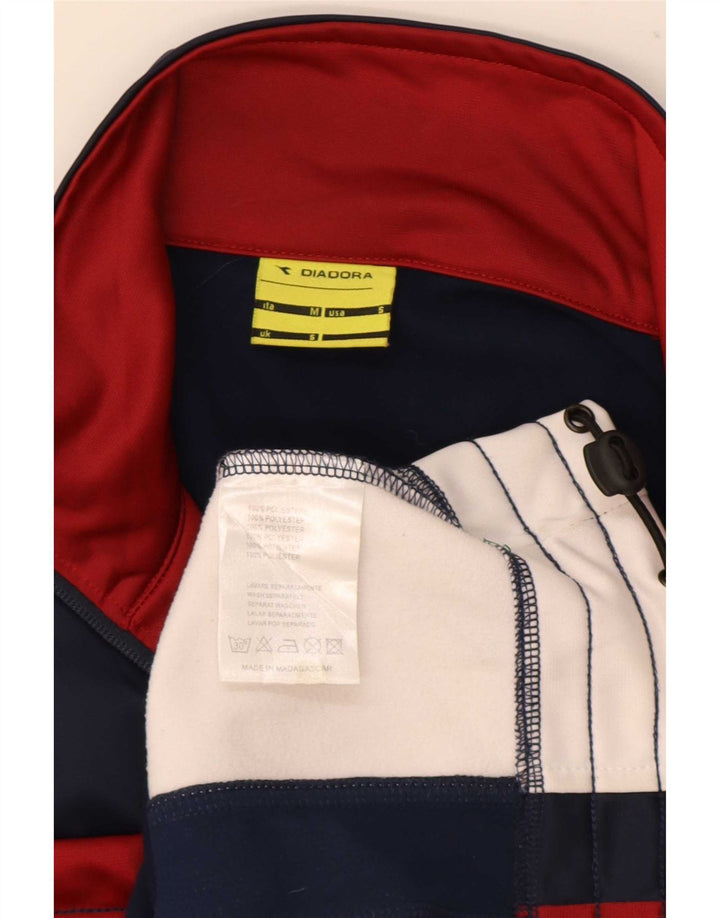 Diadora Mens Tracksuit Top Jacket Pequeno Multicolorido Colourblock Poliéster