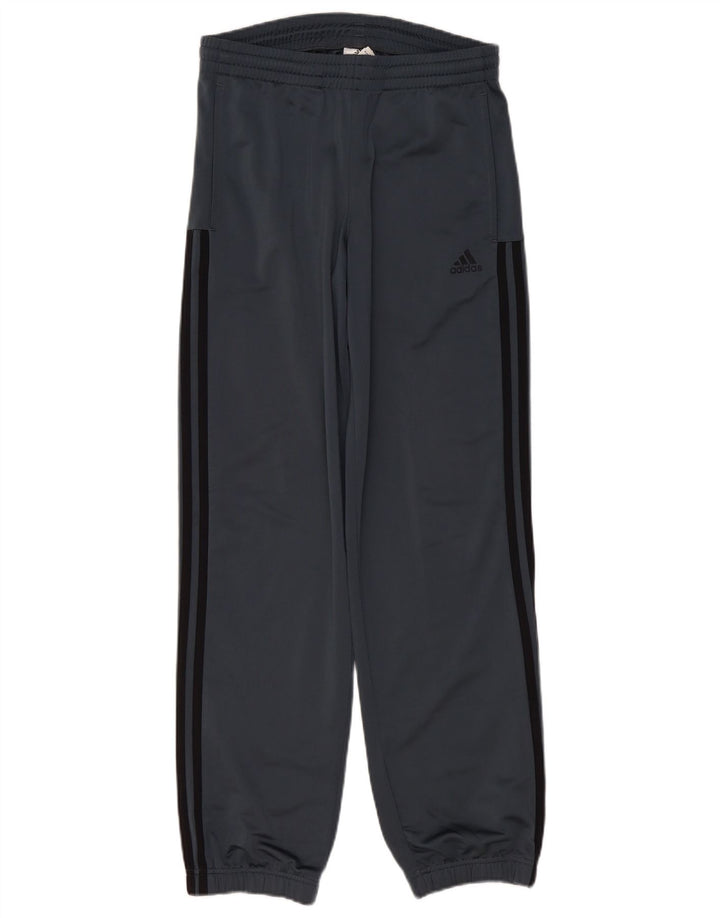 Adidas Mens Calças de treino Joggers UK 36/38 Pequeno Cinza Poliéster