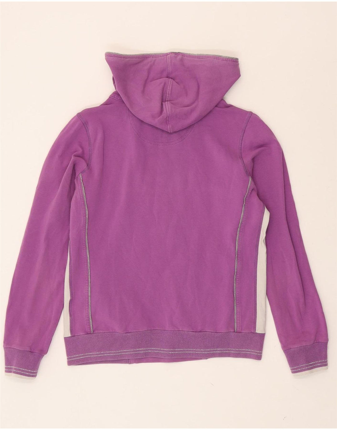 CHAMPION Womens Graphic Hoodie Jumper UK 12 Medium Purple Vintage Champion and Second-Hand Champion from Messina Hembry 