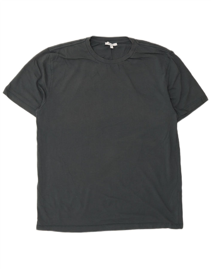 Camiseta masculina Reiss Top grande algodão azul