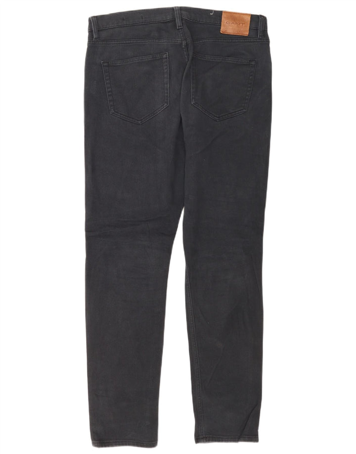 Gant Mens Slim Jeans W34 L32 Azul Marinho Algodão