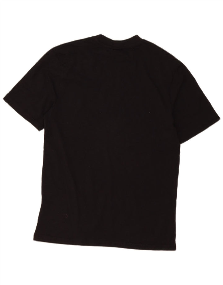 Camiseta masculina gráfica Umbro Top pequeno algodão preto