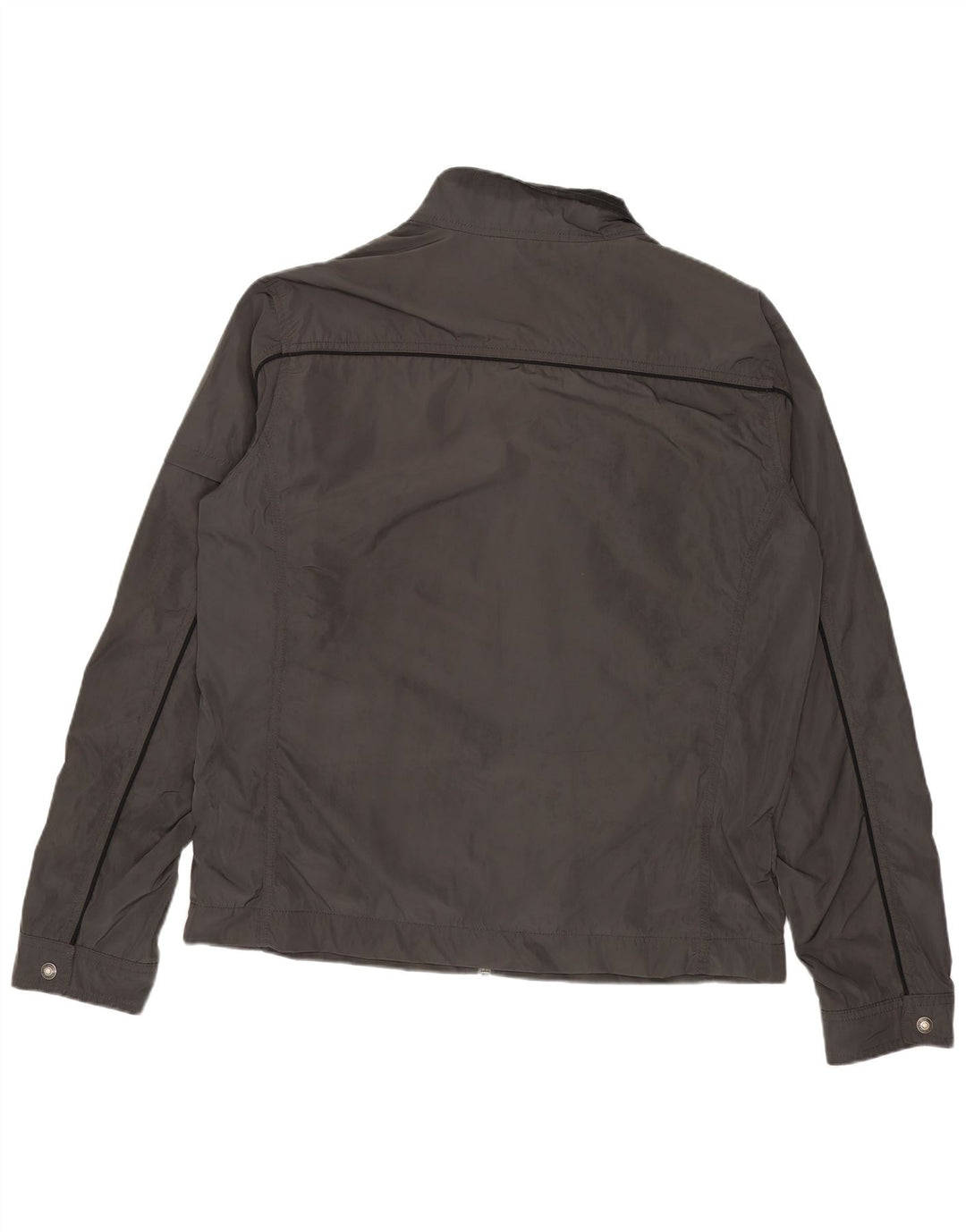 Jaqueta utilitária masculina Calvin Klein Jeans UK 38 poliéster cinza médio