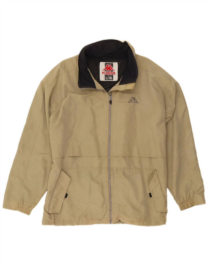 Jaqueta de chuva masculina Kappa UK 40 grande poliamida cáqui