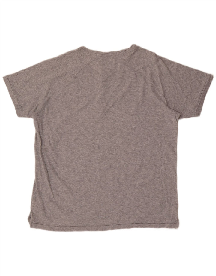 Camiseta masculina Tommy Hilfiger Top XL algodão cinza