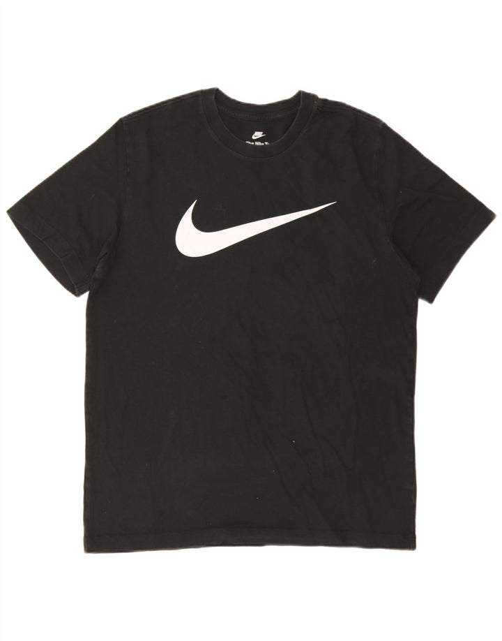 Camiseta Nike masculina gráfica Top médio algodão preto