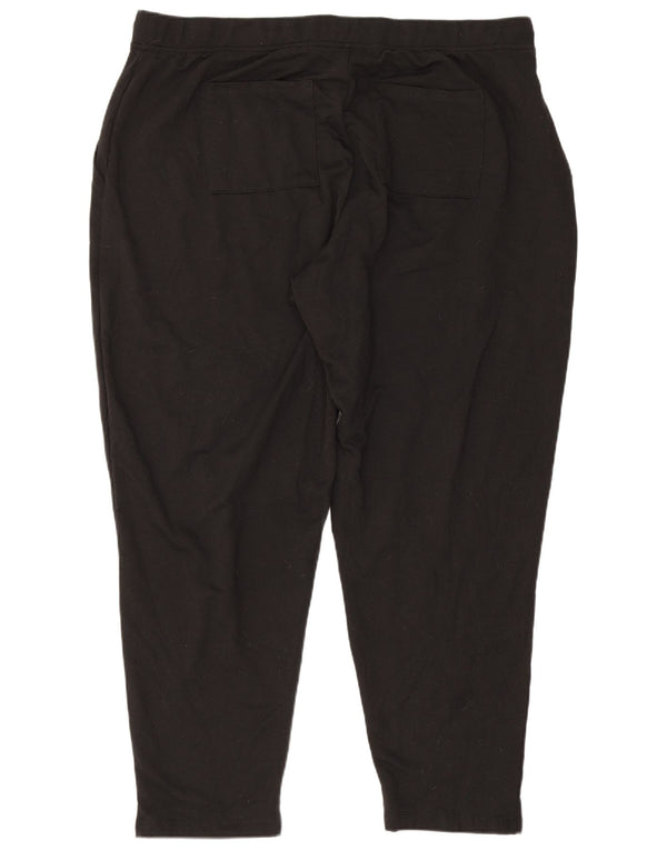 Calça de treino feminina Marks & Spencer Autograph Reino Unido 16 grande preta