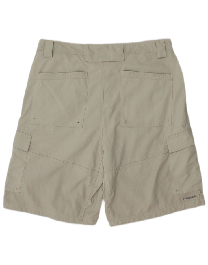 Columbia Mens Cargo Shorts W34 Grande Cinza Nylon