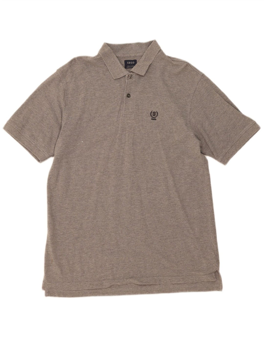 Camisa polo masculina IZOD grande algodão cinza
