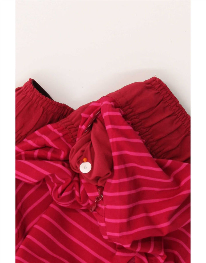 Shorts esportivos femininos Lululemon EUA 6 listrado rosa médio