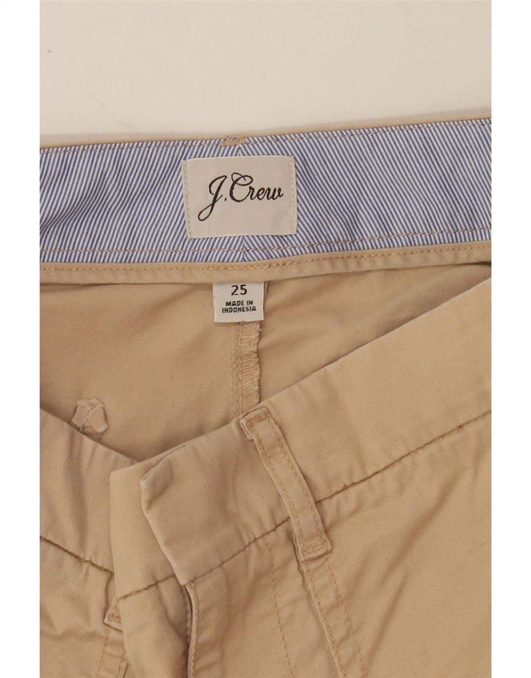 J. CREW Womens Straight Chino Trousers W25 L27 Beige Vintage J. Crew and Second-Hand J. Crew from Messina Hembry 