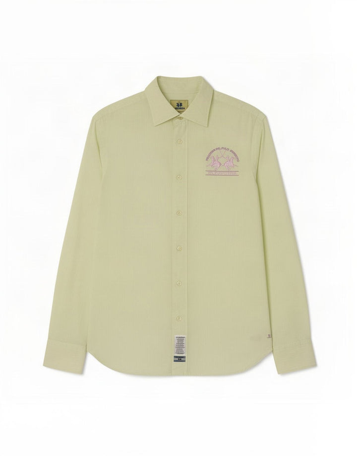 Camisa masculina La Martina grande algodão verde