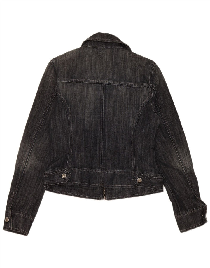 Jaqueta jeans feminina Guess UK 12 algodão preto médio