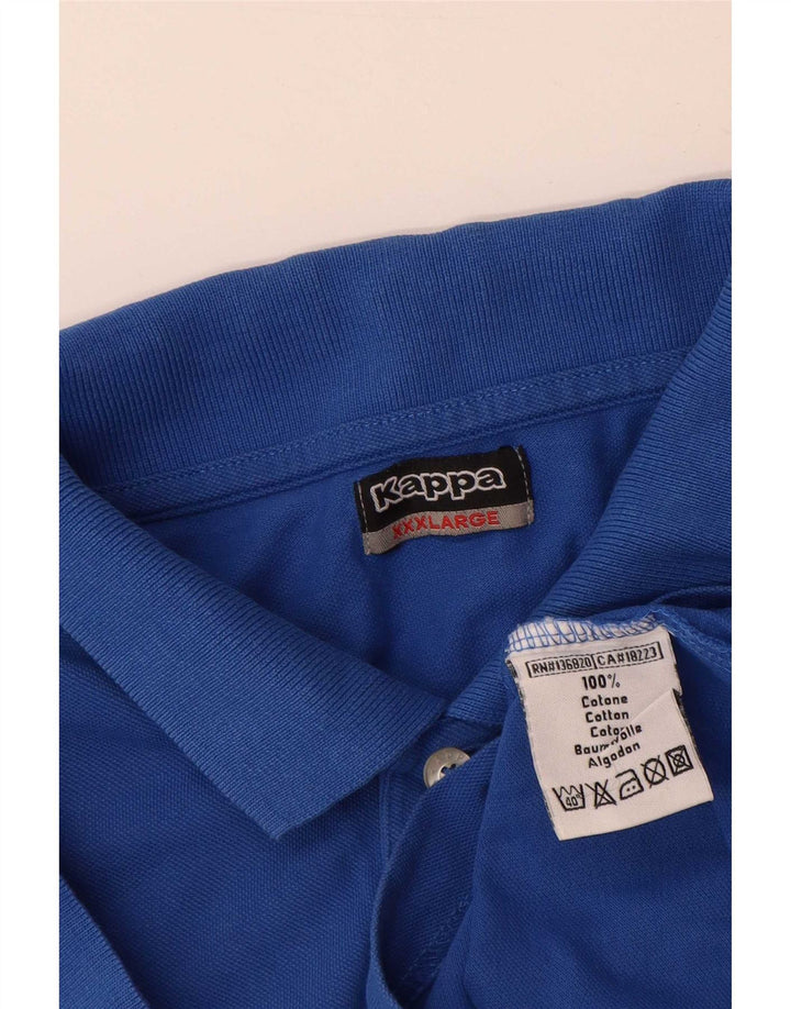 Camisa polo masculina Kappa 3XL algodão azul