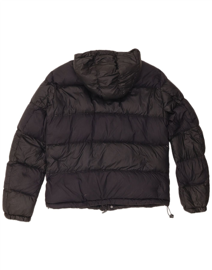 Jaqueta masculina acolchoada com capuz Armani Jeans EU 54 XL poliamida preta