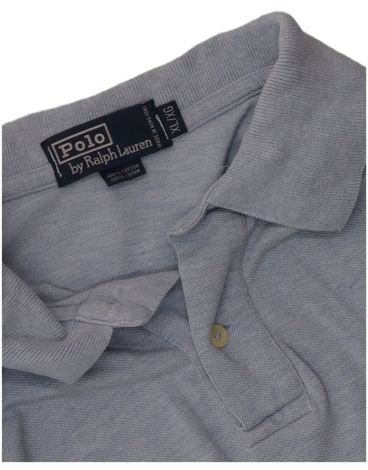 Camisa polo masculina Polo Ralph Lauren XL azul algodão