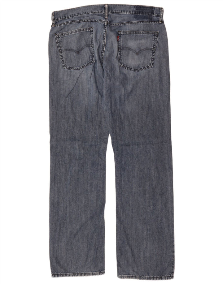 Jeans retos femininos Levi's W36 L34 algodão azul