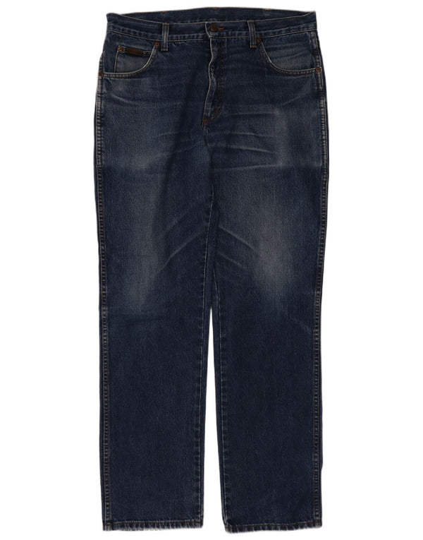 Wrangler Masculino Texas Straight Jeans W36 L32 Azul Algodão