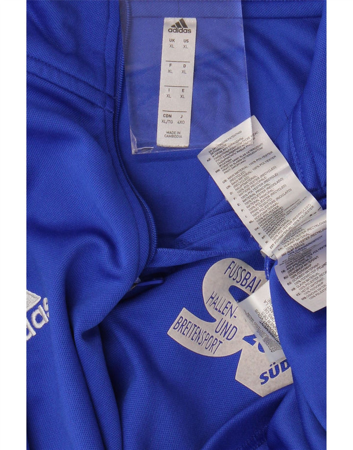 ADIDAS Masculino Aeroready Graphic Zip Neck Pulôver Treino Top XL Azul