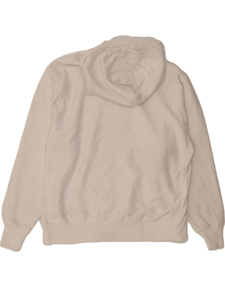 CHAMPION Mens Graphic Hoodie Jumper XL White Cotton Vintage Champion and Second-Hand Champion from Messina Hembry 
